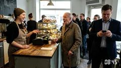 Lyhyt tarina: Aamuruuhkassa vakkari sanoi jotain, mikä pysäytti koko jonon