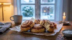 Jouluiset kanelipullat vaihe vaiheelta